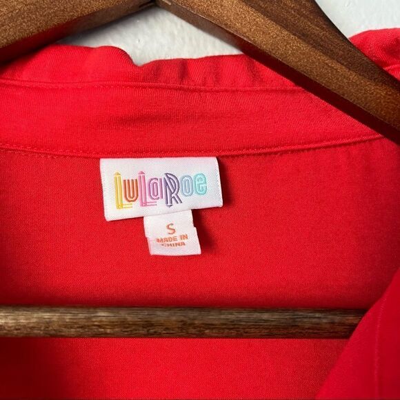 LuLaRoe Valentina Button Up Shirt Size S - Picture 4 of 6